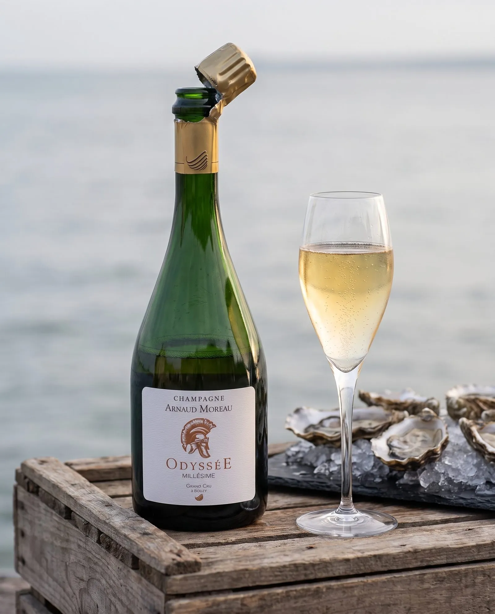 Champagne Arnaud Moreau Odyssée · face à la mer
