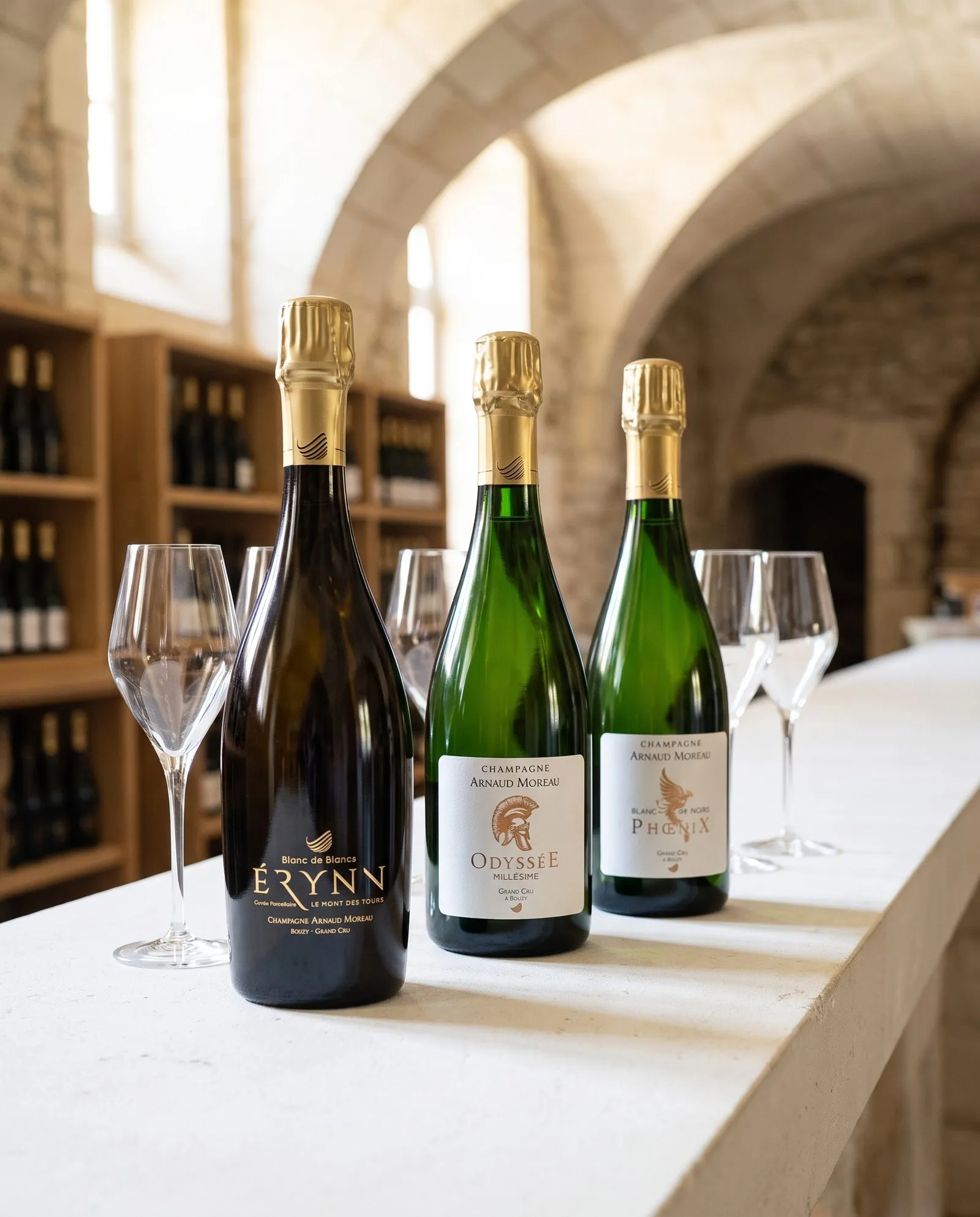 Champagne Arnaud Moreau Érynn · lors d'une dégustation au domaine