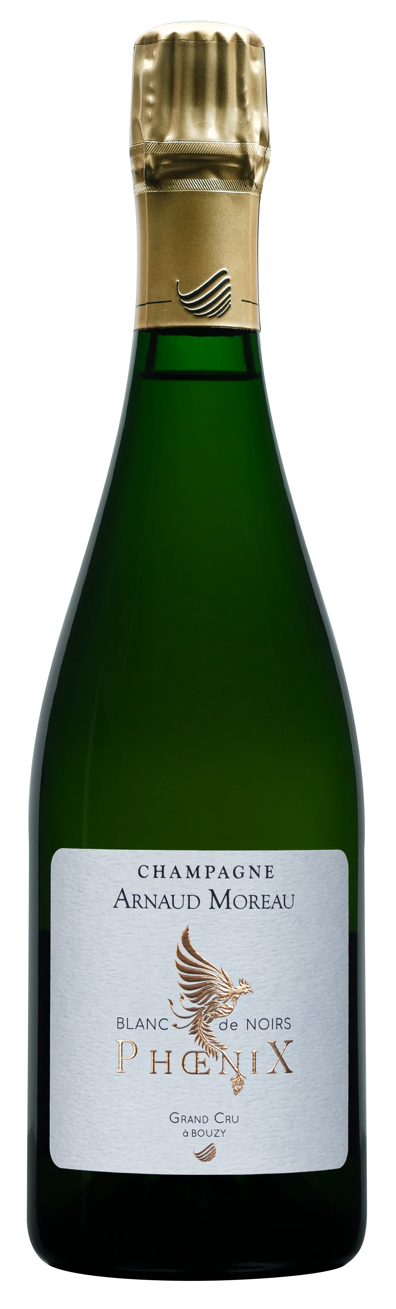 Bouteille de la cuvée Phœnix, Blanc de Noirs · Extra-Brut · Vendange unique 2020 Grand Cru