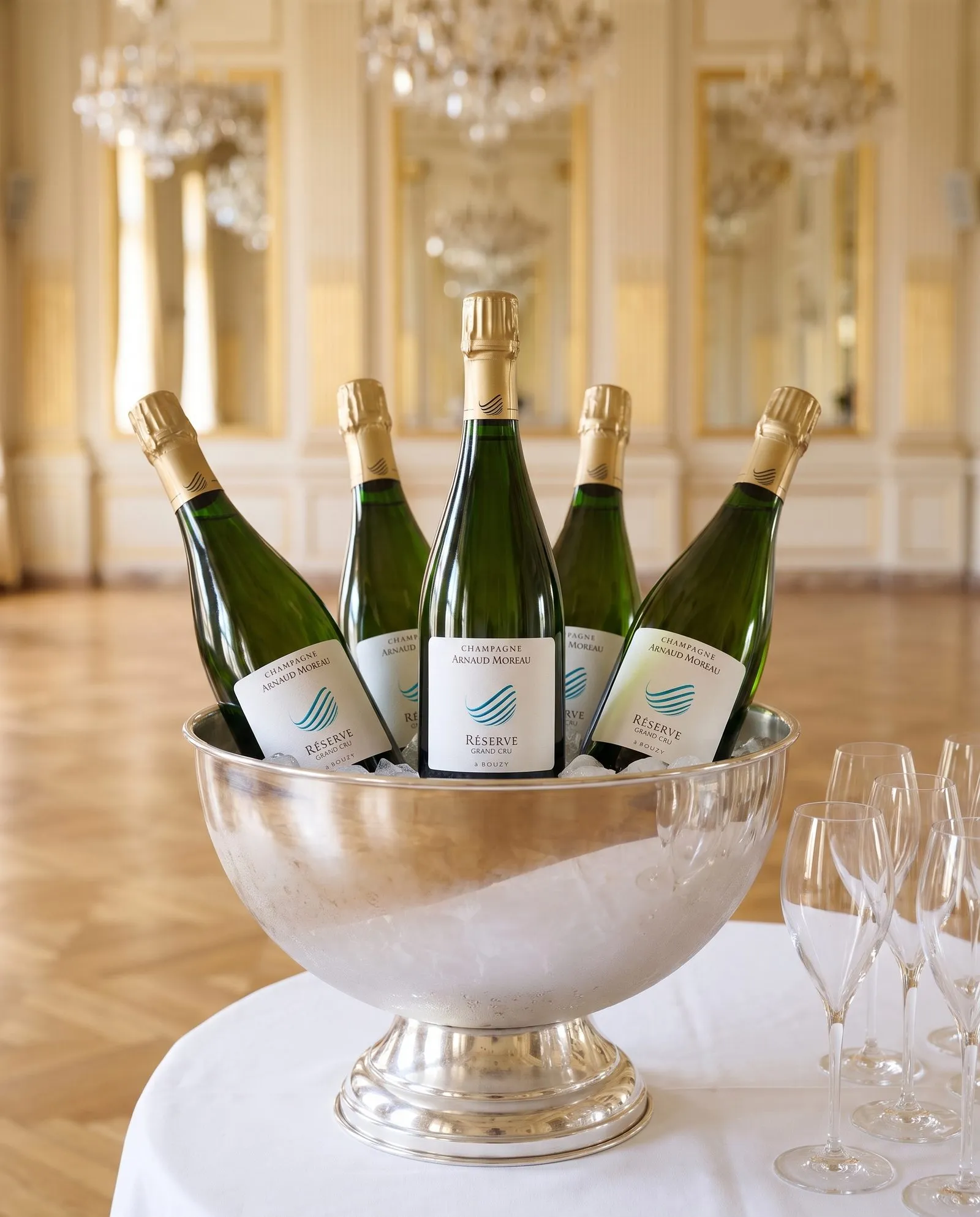 Champagne Arnaud Moreau Réserve · dans une salle de bal